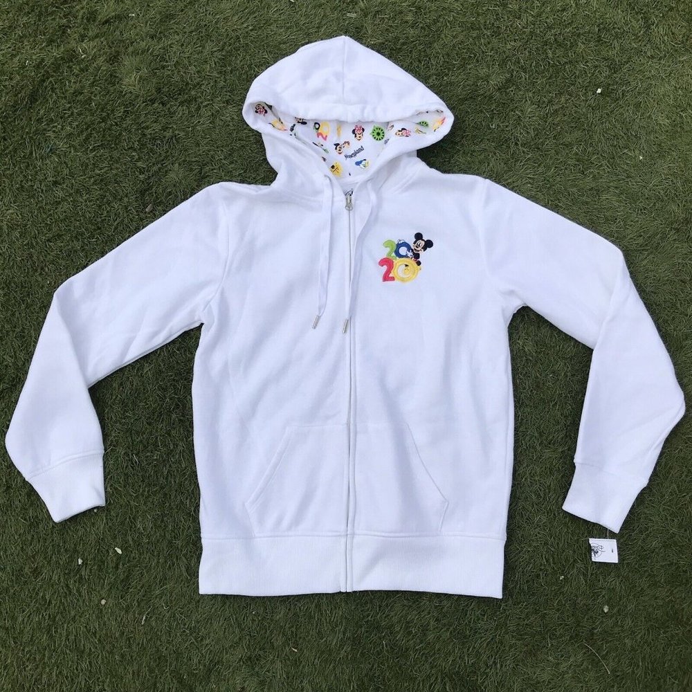 DisneyParks 2020 Disneyland Mickey and Friends Zip-Up Hoodie for Women Sm NWT
